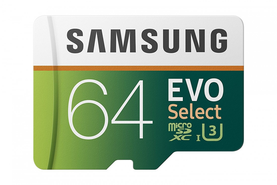 Второе место: Samsung Evo Select 128GB U3 -   21 доллар на Amazon   (та же карта, больше памяти)